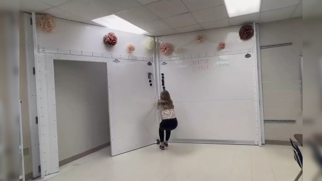 A bulletproof safe room for kids at an Alabama school