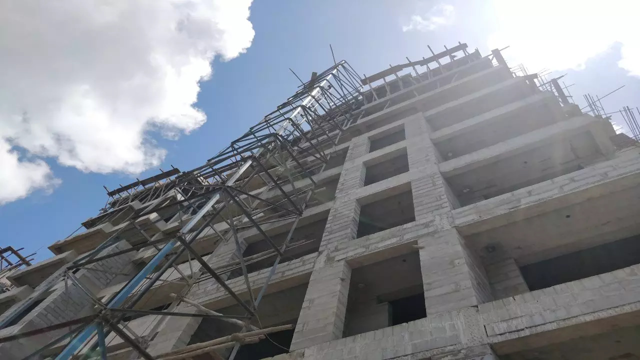 under construction building