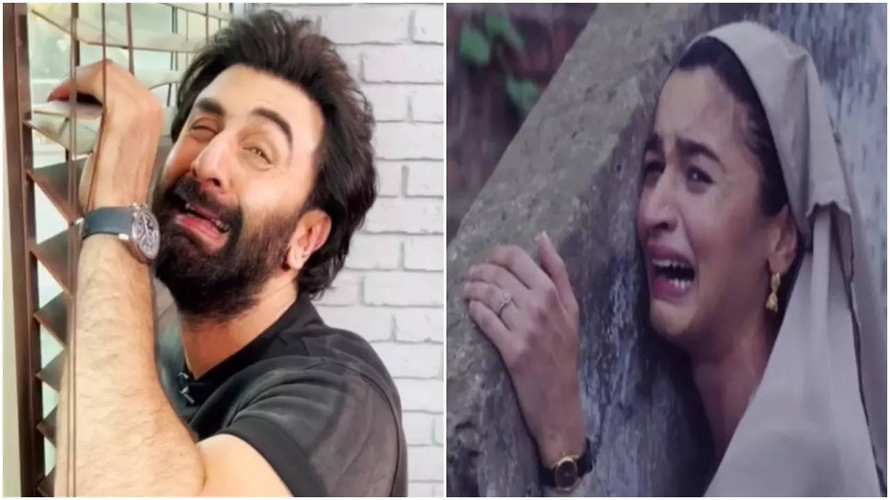 Ranbir Kapoor recreates Alia Bhatt's Mujhe Ghar Jaana Hai meme