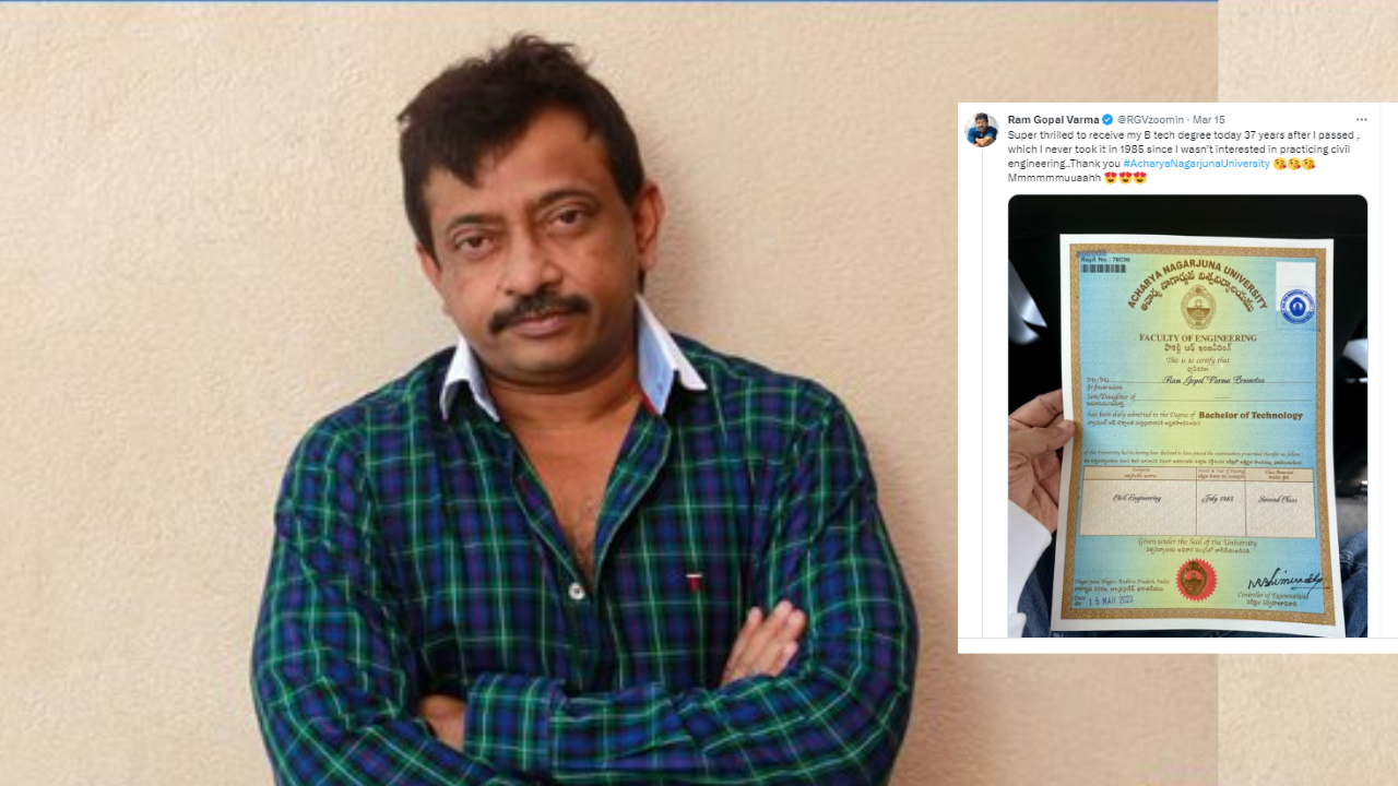 Ram Gopal Varma marksheet