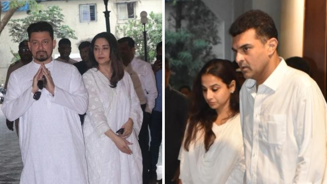 Vidya Balan, Jackie Shroff and more B-town celebs attend Madhuri Dixit's mother's prayer meet