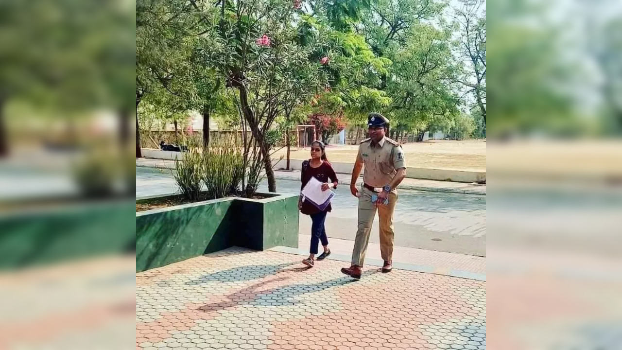 police officer and girl.