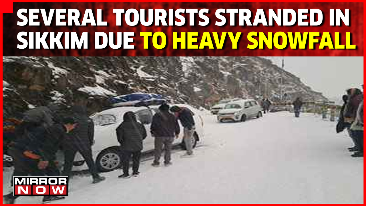 Unprecedented Snowfall Hits Sikkim | 175 Tourists Stuck In East Sikkim ...