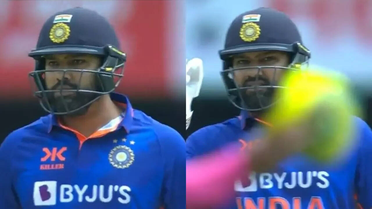 Ind vs Aus Hatao isse Rohit Sharma fumes as spidercam interfers his