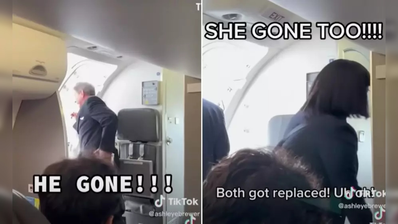 Flight attendants get into a fight