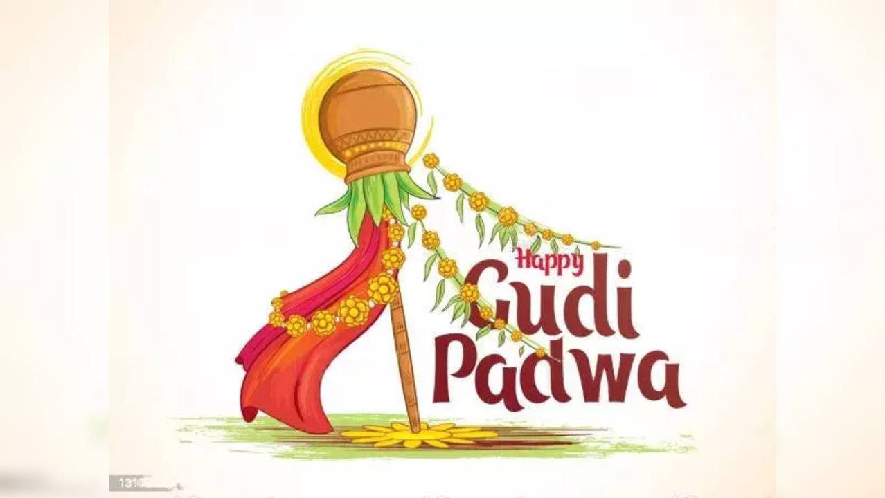 Happy Gudi Padwa celebration card Stock Vector by ©Wedphoto 101696654