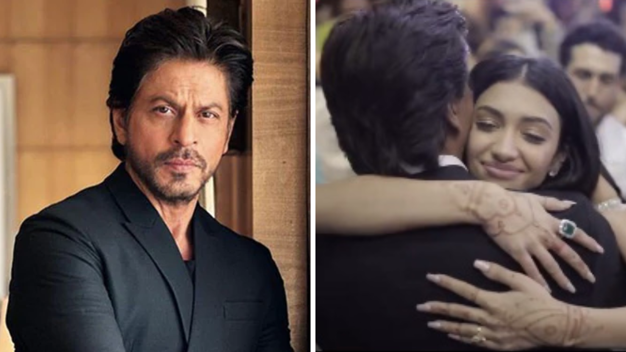 Shah Rukh Khan plants a kiss on newlywed Alanna Panday's forehead at her wedding celebration