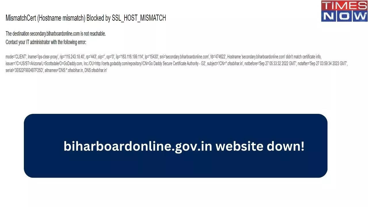 biharboardonline.gov.in website down!