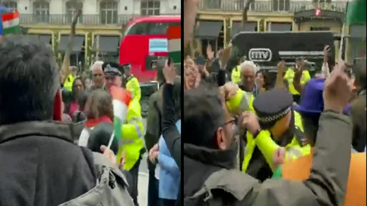 It's viral! British cop dances with Indians outside High Commission in ...