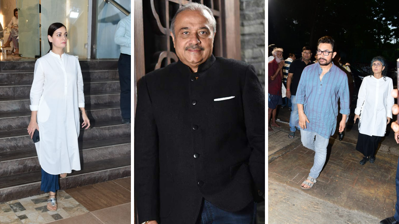 Kishor Bajaj prayer meet: Aamir Khan, Shraddha Kapoor, Sanjay Dutt and others pay last respects