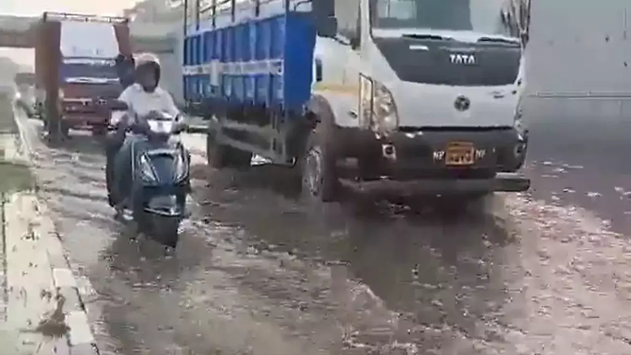 ​Bengaluru-Mysuru Expressway was flooded amid recent rain activity