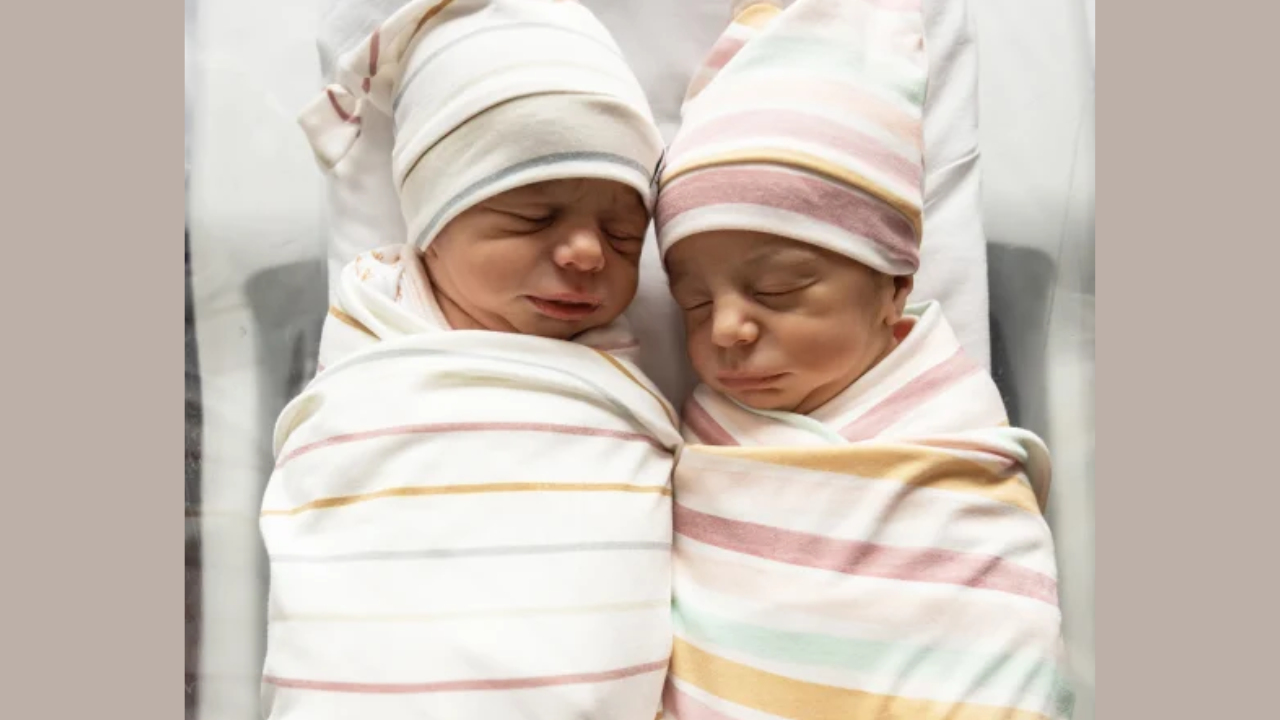 Woman who had ovaries removed gives birth to 'one per cent chance' twins