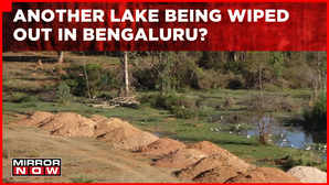 Illegal Dumping In Hosakerehalli Lake Bengaluru Civic Body Creates Pathway On Lake Bed News