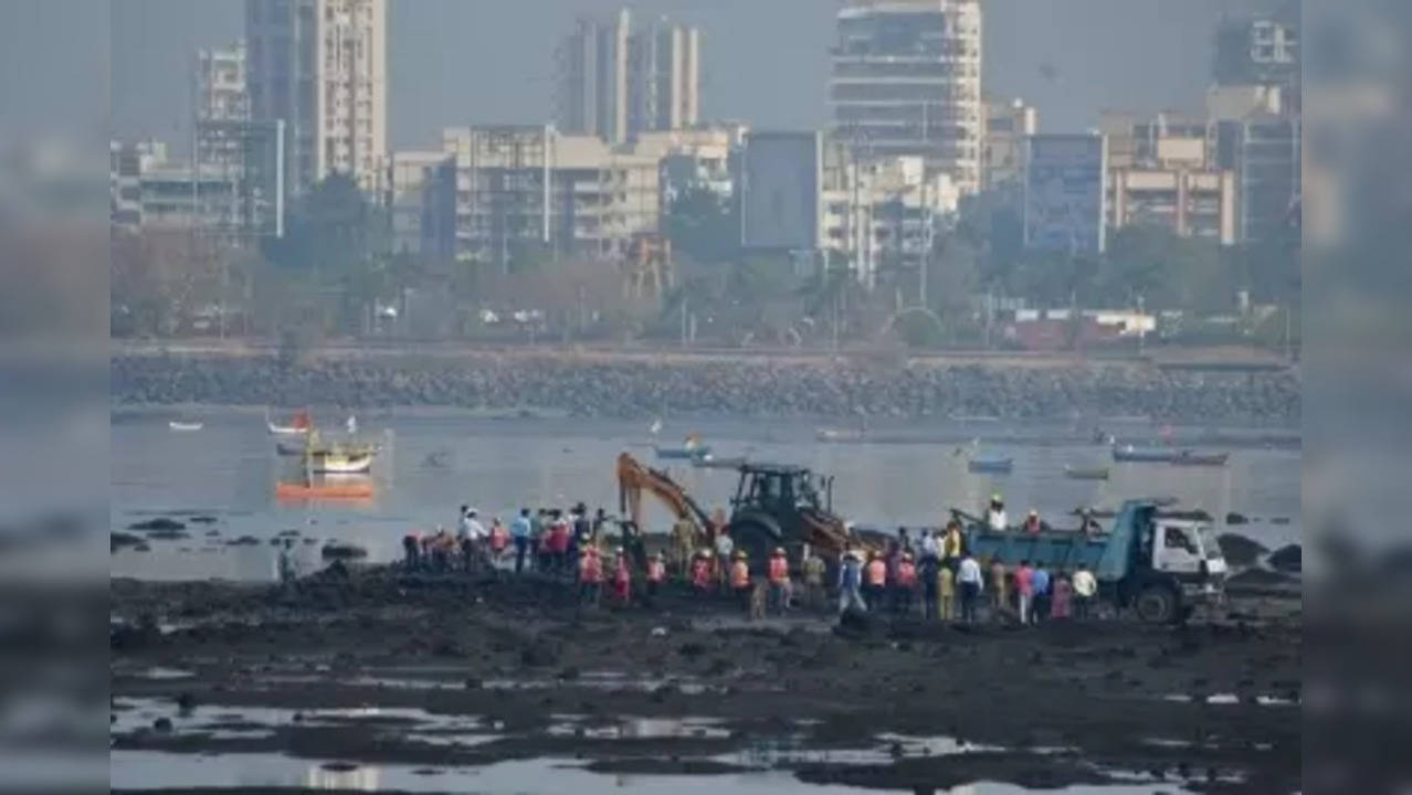 A demolition drive to remove an illegal dargah in Mumbai's Mahim was carried out on Thursday