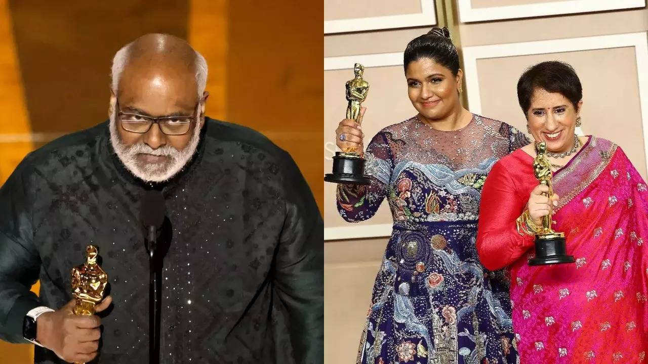 MM Keeravani on Guneet Monga's acceptance speech cut off at Oscars