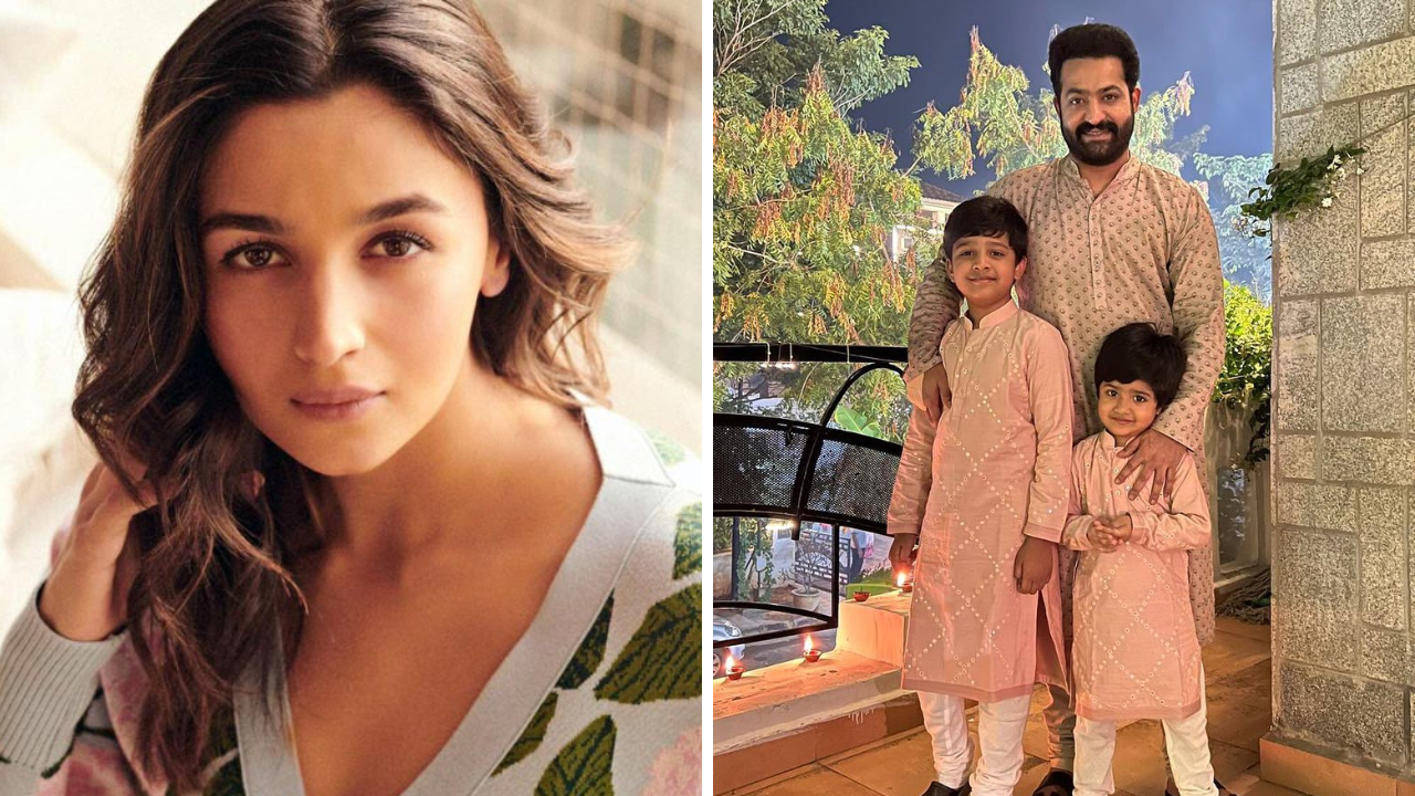 Jr NTR thanks RRR co-star Alia Bhatt for personalised gifts for his sons