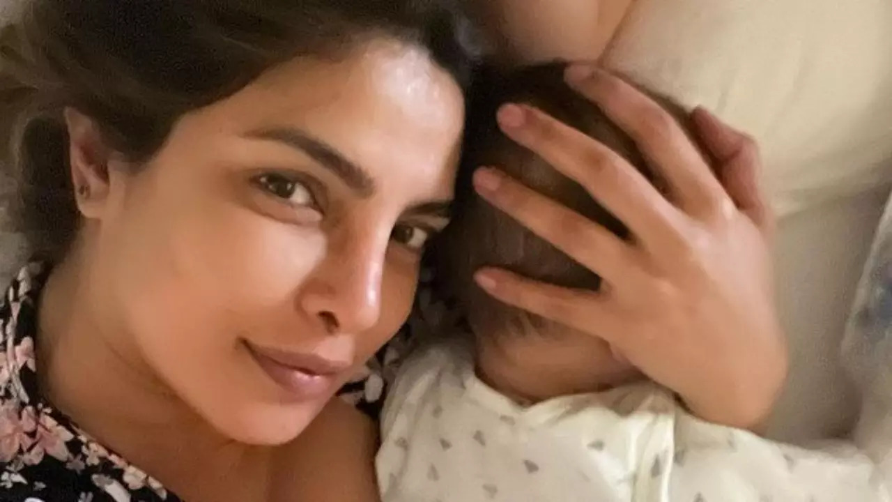 Priyanka Chopra gives glimpses of daughter Malti Marie Chopra Jonas' 'bed time'. Pic is too cute to miss