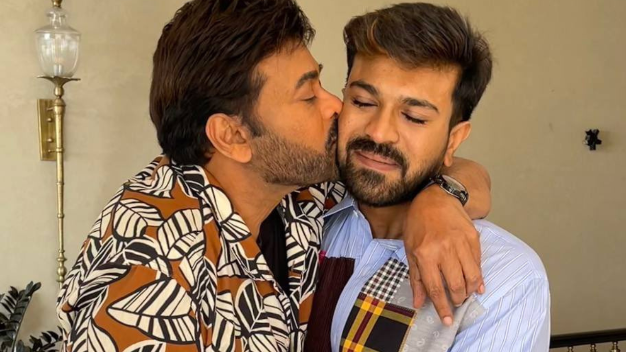 Chiranjeevi Konidela and Ram Charan