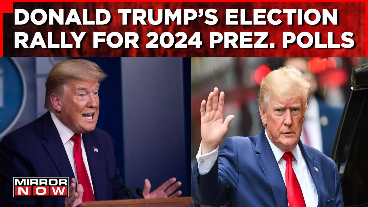 Donald Trump Holds 1st Campaign For 2024 Presidential Elections ...