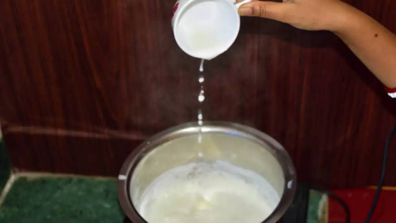 boiling milk