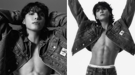 BTS Jungkook drops black for Calvin Klein's double denim, sets BTS Army  drooling