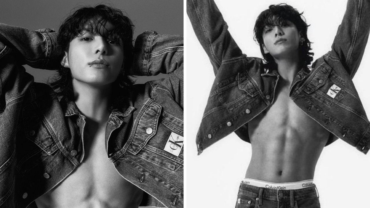 BTS' Jungkook flaunts abs in latest Calvin Klein shoot but ARMY can't get over his ICONIC tiny waist