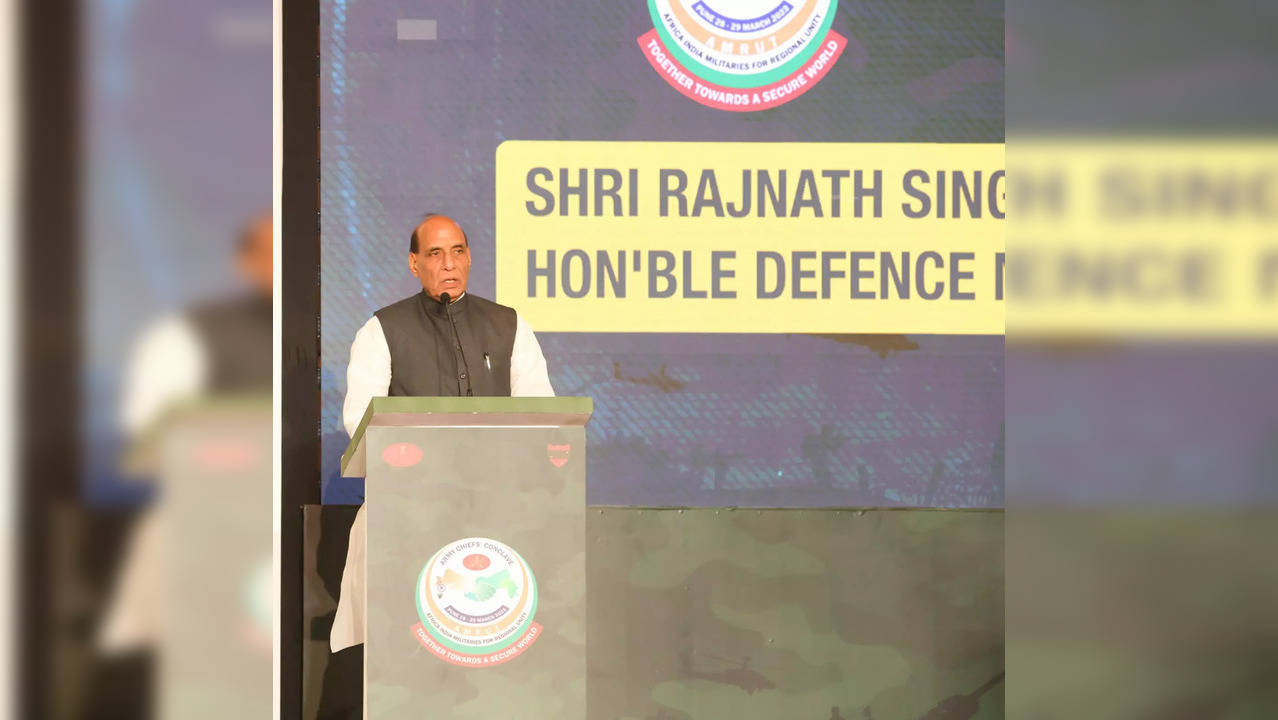 ​Rajnath Singh India-Africa Army Chiefs Conclave