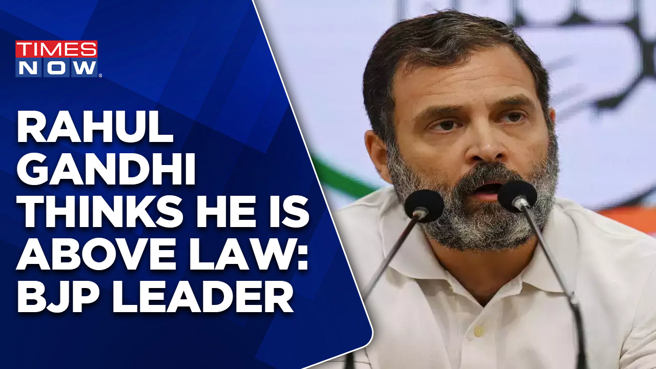 Rahul Gandhi Thinks He Is Above Constitution, Court & Parliament: Union ...