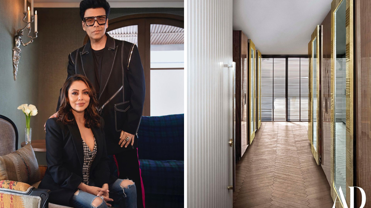 Karan Johar's lavish bachelor pad is redesigned by BFF Gauri Khan. Take a tour of his 5,500 sq ft home