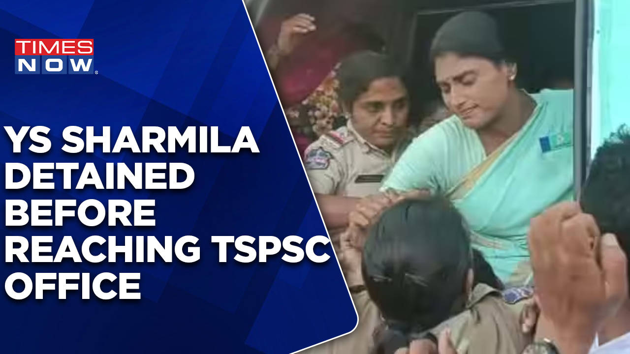 Exclusive Ysrtp Chief Ys Sharmila Detained By Police Tspsc Paper Leak Issue English News