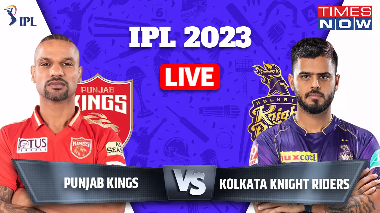 HIGHLIGHTS PBKS vs KKR IPL 2023 Heavy rain quashes Kolkata Knight Riders hopes Punjab win by 7 runs