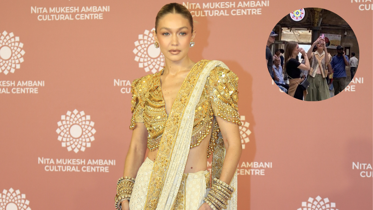 Gigi Hadid Visits Mumbai's CSMT During India Trip For Nita Mukesh Ambani Cultural Centre. PIC Goes Viral