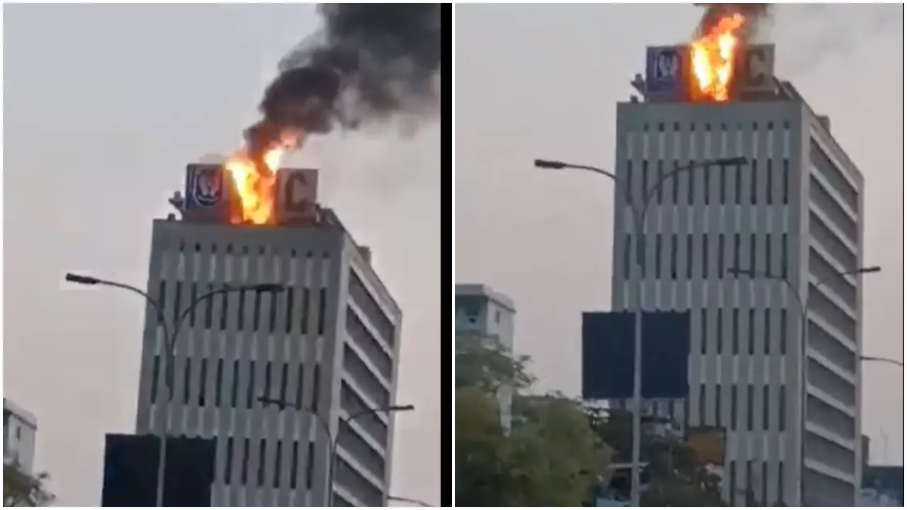 Fire in Chennai