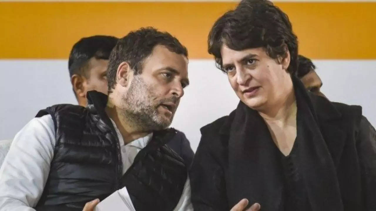 Rahul Gandhi and Priyanka Gandhi