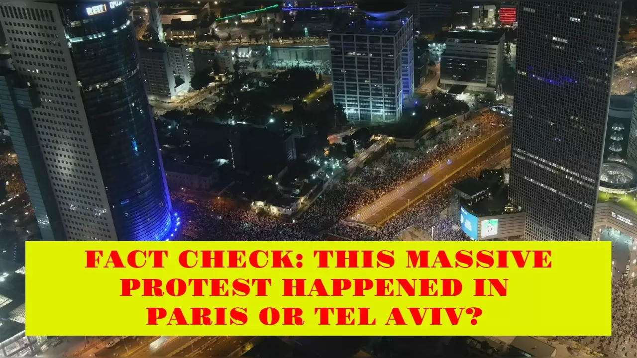 A section of the users who shared the photo claimed it to be from Paris, while others said it was from Israel.