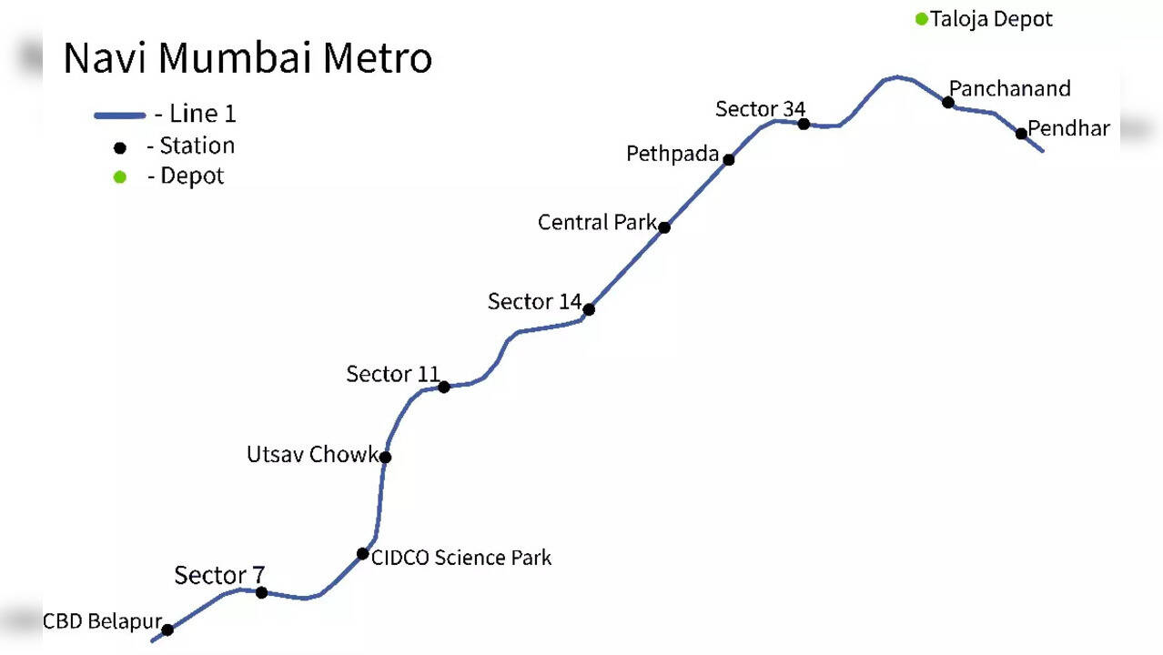 Navi Mumbai Metro Line 1 Set to Begin Operations This Month, Says CIDCO