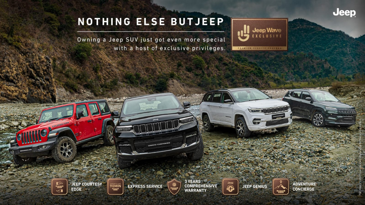 New ‘Jeep Wave Exclusive’ promises premium customer experience, as brand’s entire line-up becomes BS6 Phase II compliant