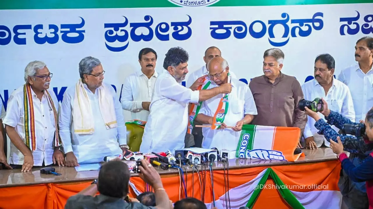 dks KARNATAKA BJP MLA from Kudligi Karnataka NY Gopalakrishna joined the Congress