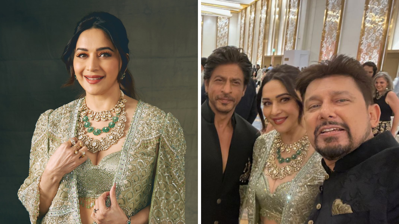 Shah Rukh Khan And Madhuri Dixit Reunite At NMACC Gala