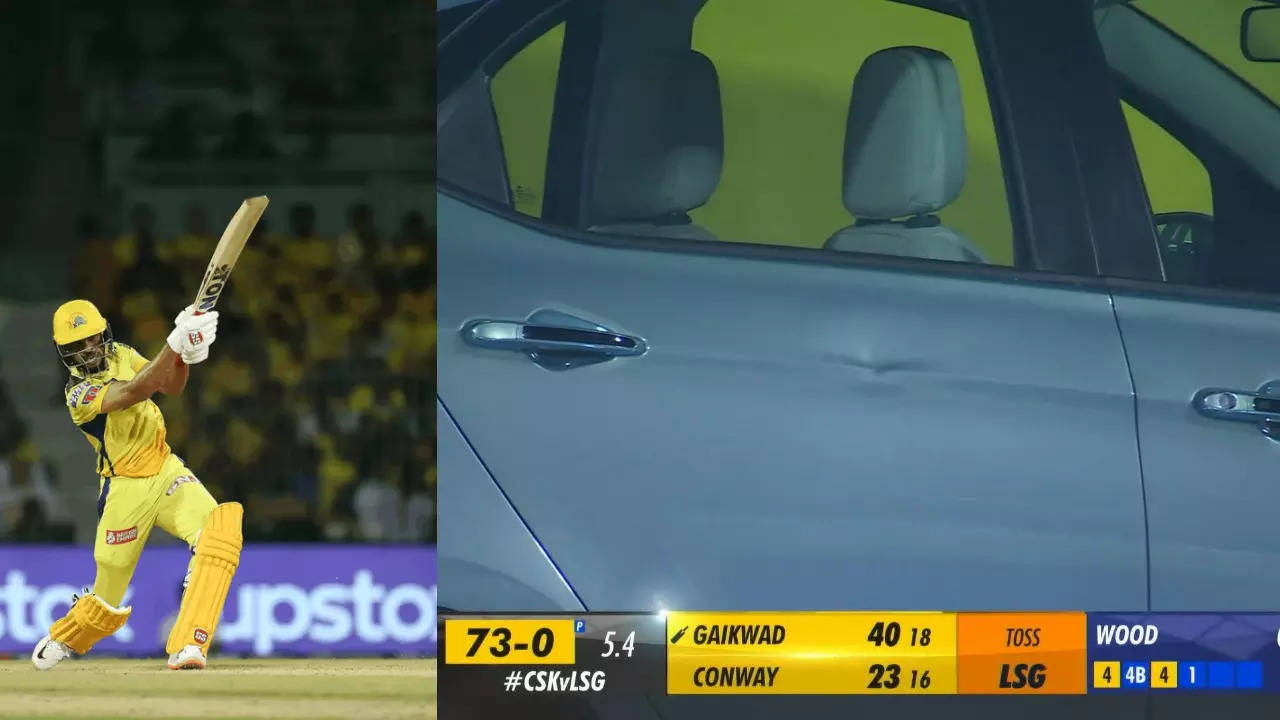 watch-ruturaj-gaikwad-s-massive-six-vs-lsg-leads-to-massive-dent-on-sponsor-s-car-at-chepauk