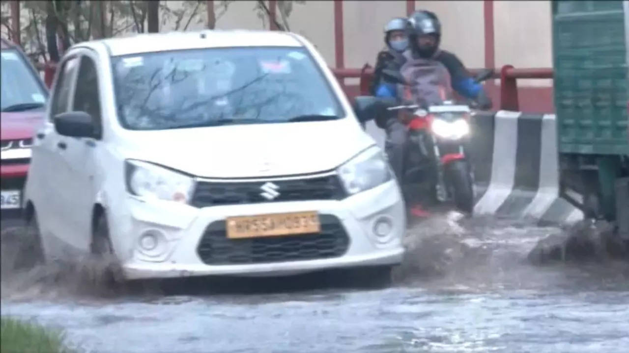 Many areas witnessed waterlogging on Tuesday.