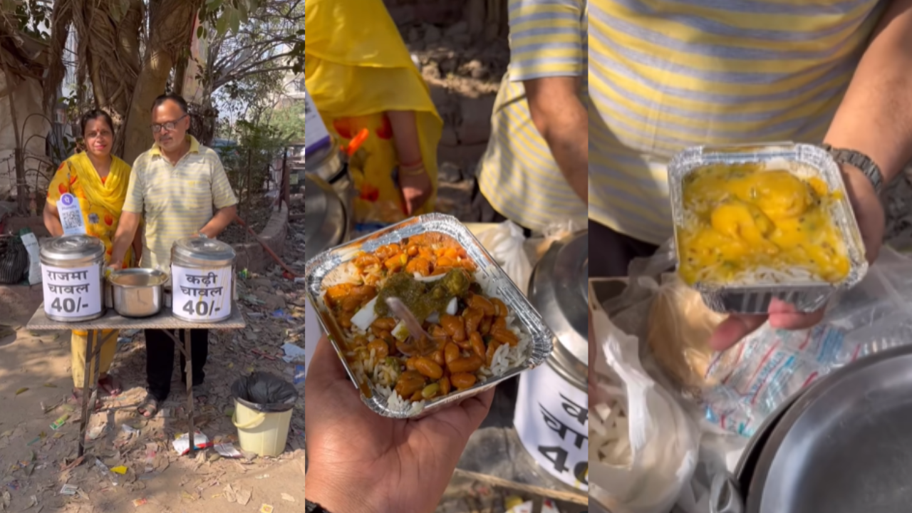 Faridabad Couple Sells Rajma Chawal At Roadside