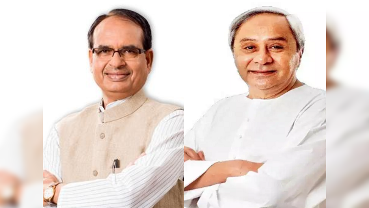 Madhya Pradesh CM Shivraj Singh Chouhan and Odisha CM Naveen Patnaik