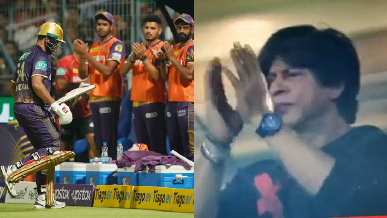 Shardul thakur Shahrukh Khan IPL 2023 KKR-RCB standing ovation