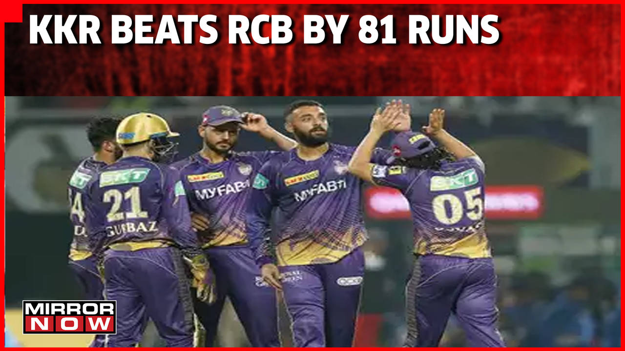 Kkr Beats Rcb By 81 Runs Srk Cheers His Team From The Stands Ipl 2023 India News Times Now 