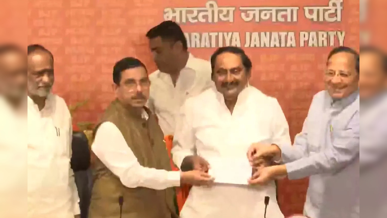 Ex-Andhra CM Kiran Kumar Reddy joins BJP