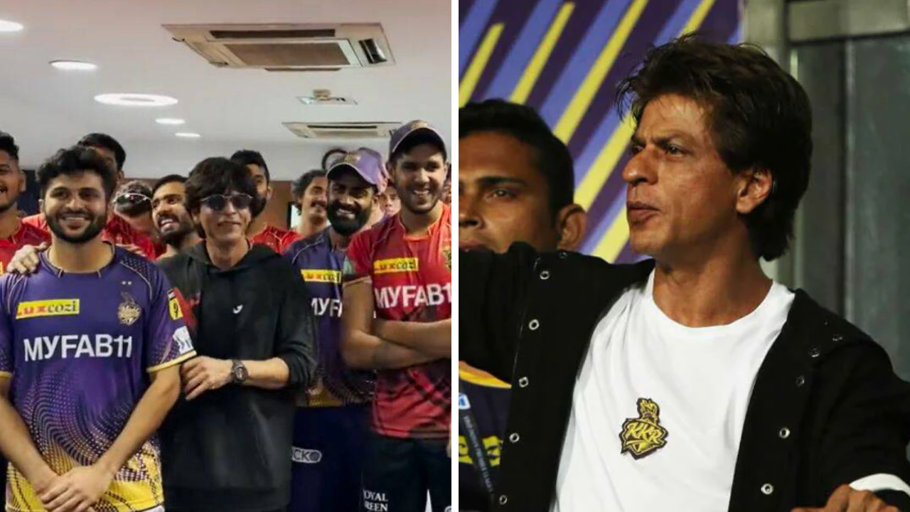 Shah Rukh Khan Sings Kolkata Knight Riders Anthem With Players