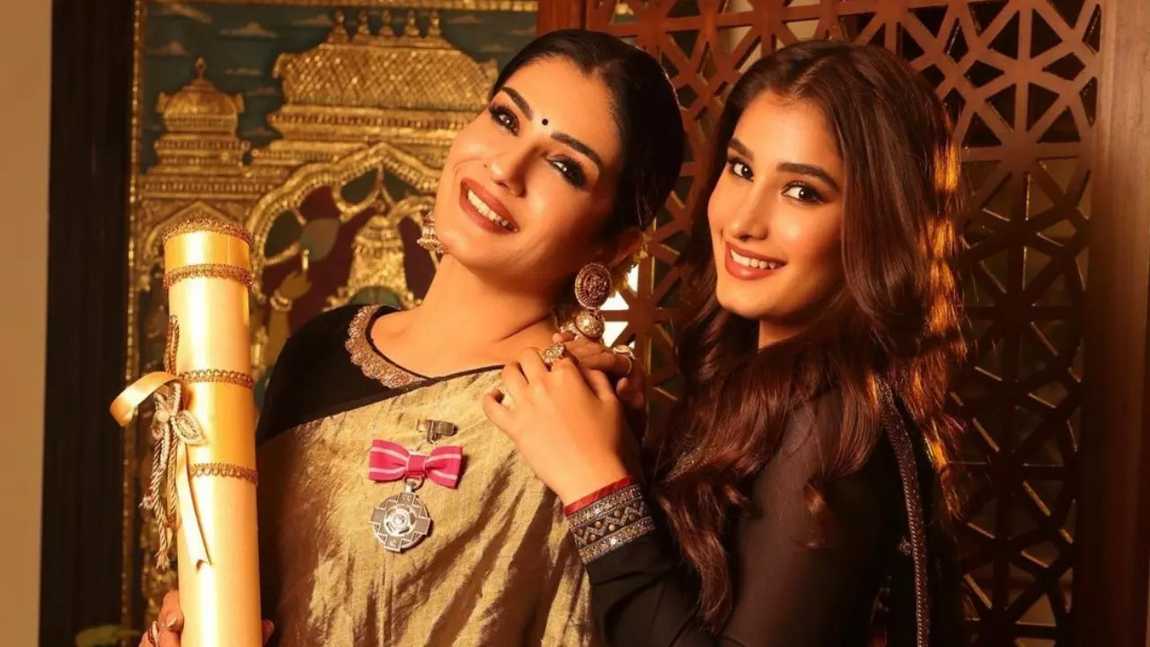 Raveena Tandon with daughter Rasha Thadani