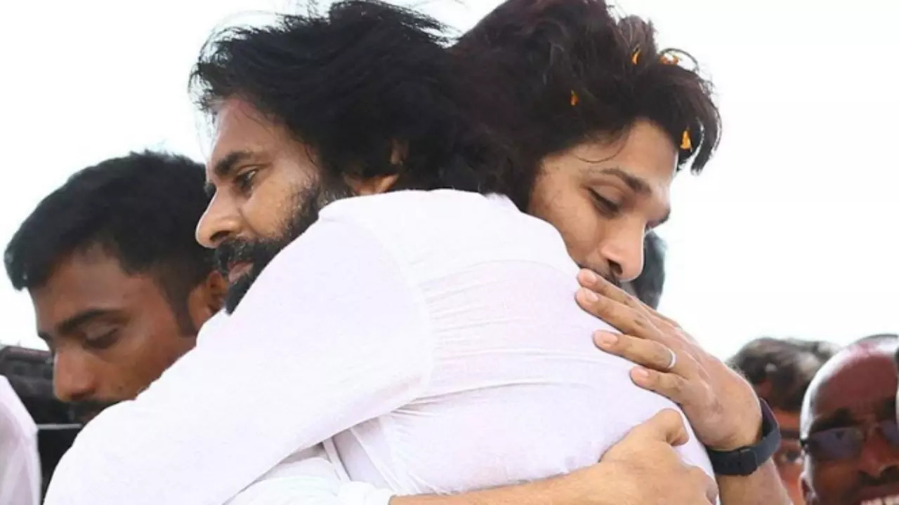 Allu Arjun and Pawan Kalyan