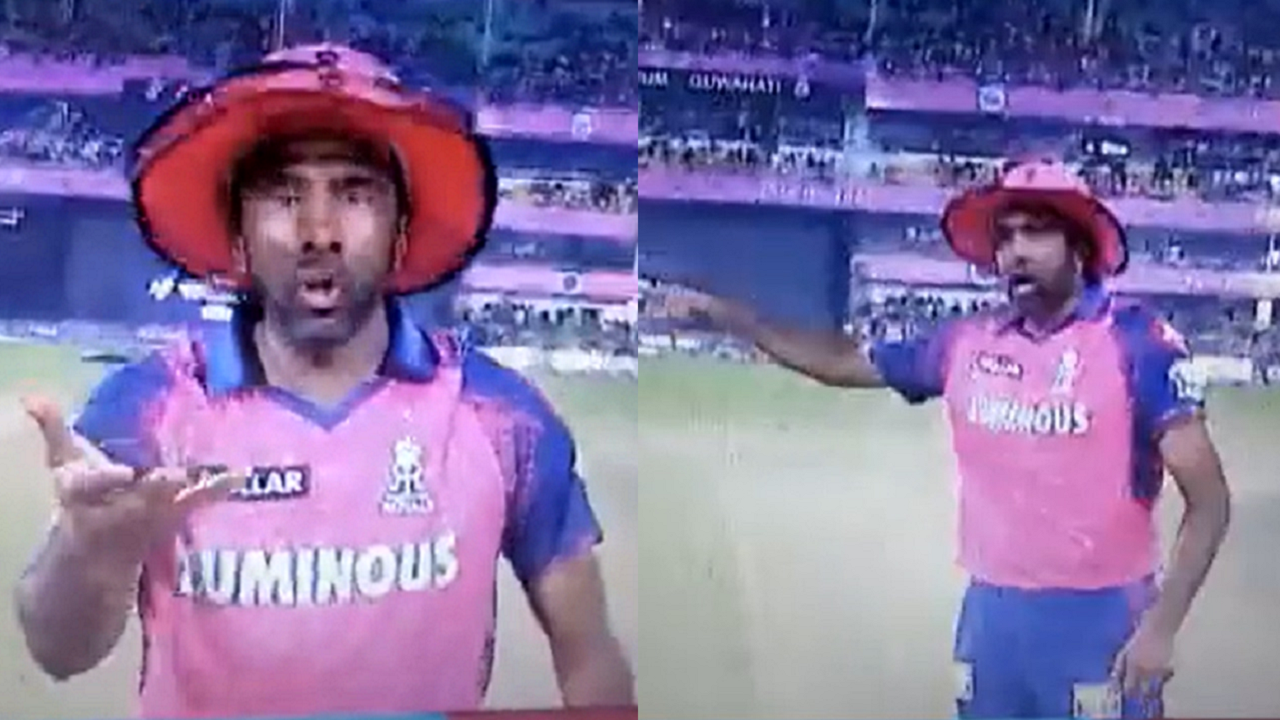 Ravichandran Ashwin fights with umpire IPL 2023